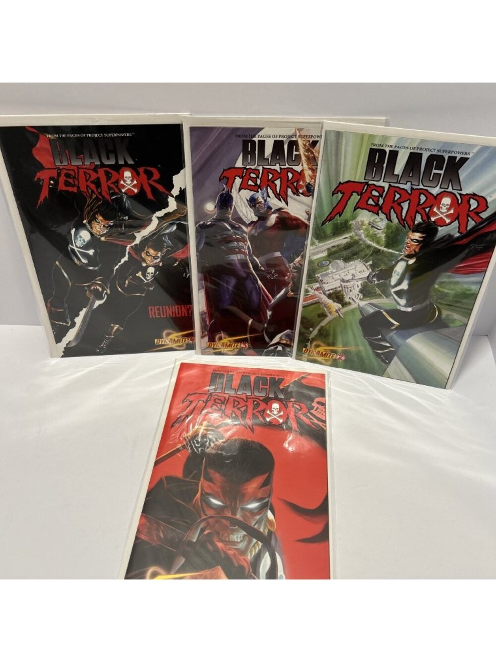 Project Superpowers BLACK TERROR 1, 2, 3, 4, Dynamite Comic Books Hi Grade Comic